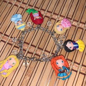Disney Princesses Polymer Clay Bracelet